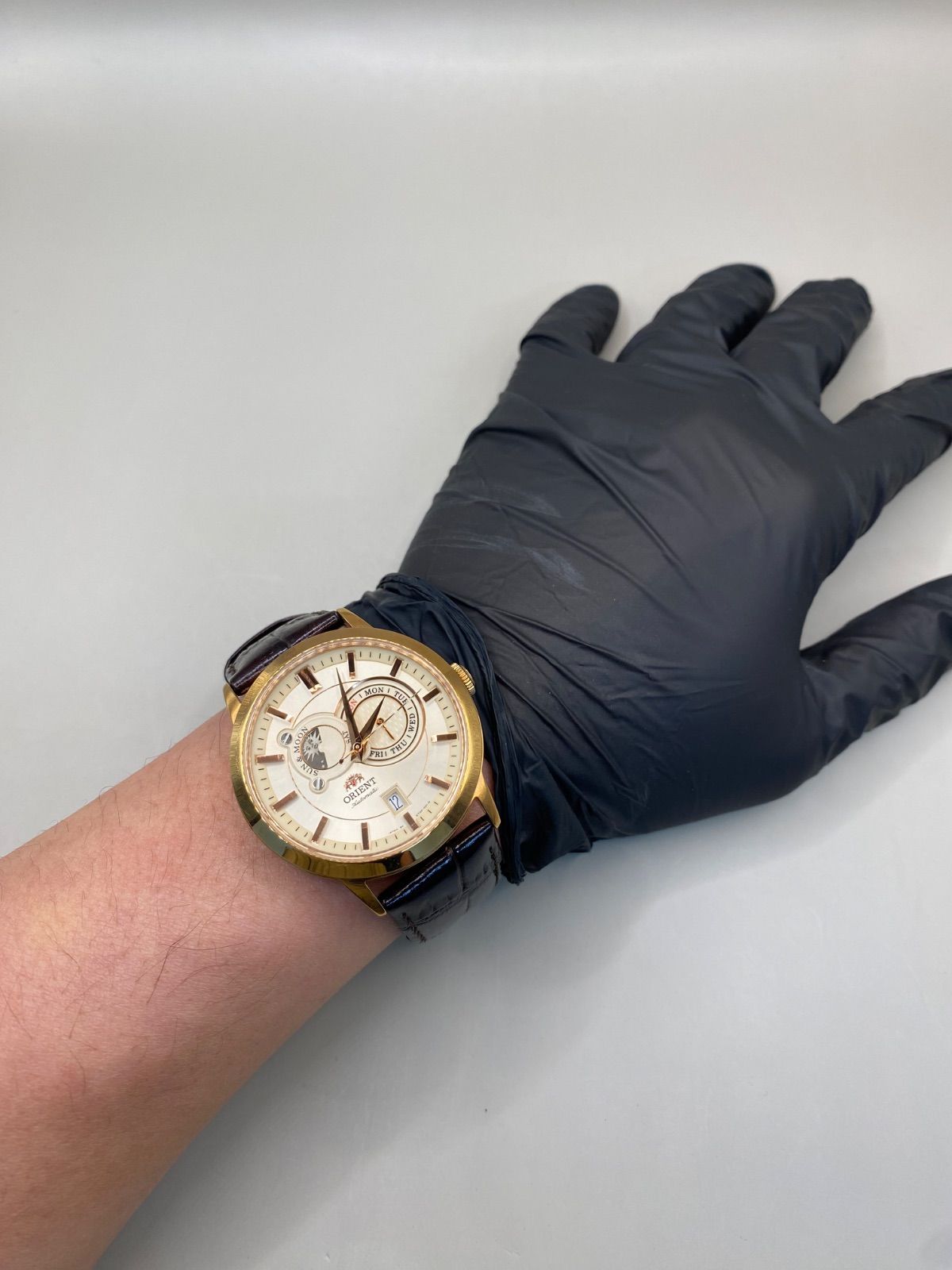 美品] オリエント サン＆ムーン ORIENT SUN & MOON ET0P-D0-B 自動巻 