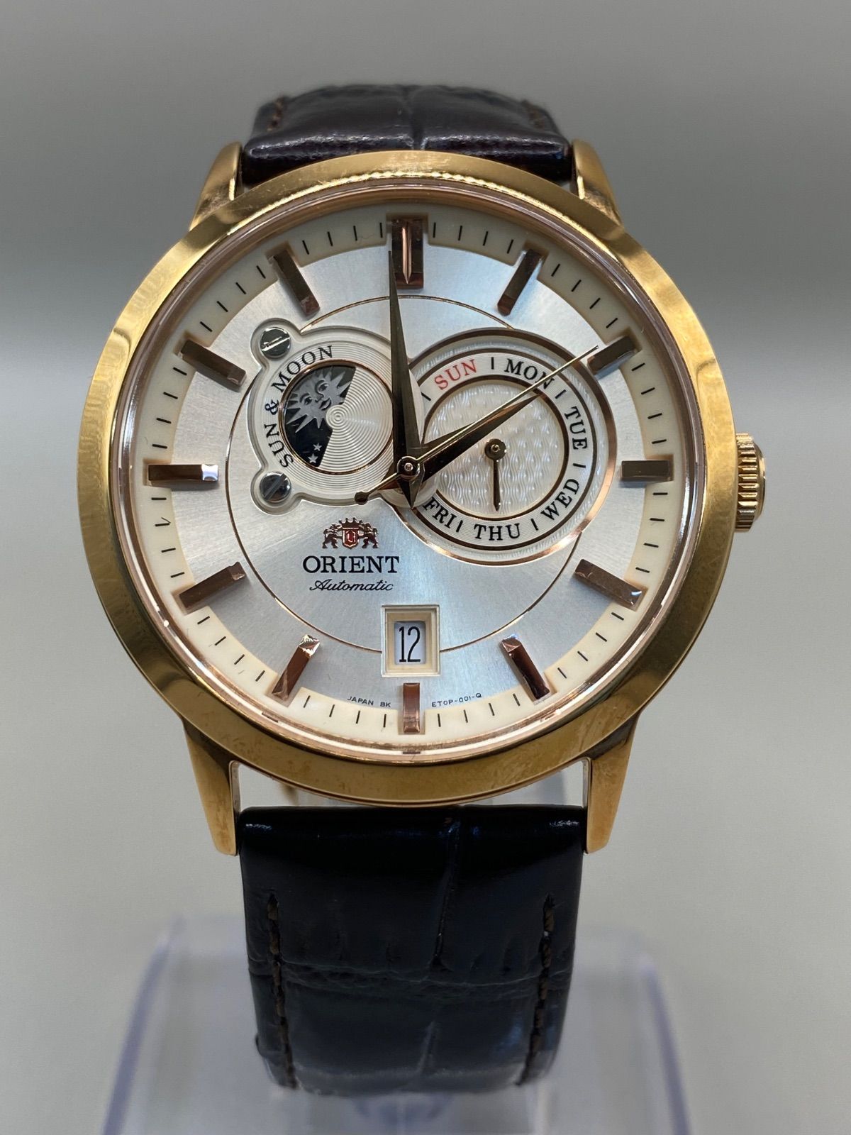 美品] オリエント サン＆ムーン ORIENT SUN & MOON ET0P-D0-B 自動巻 