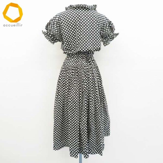 ピンクハウス PINKHOUSE ワンピース ロング ドット 総柄 リボン