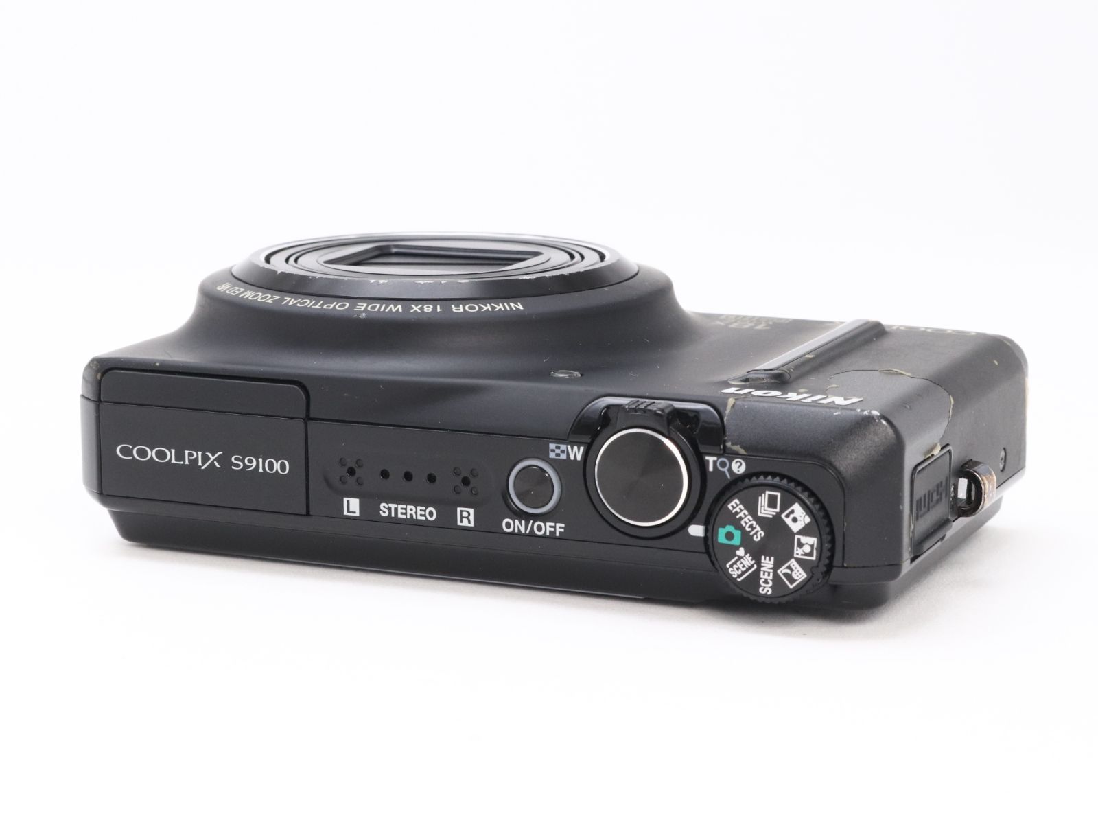 B- (並品) Nikon ニコン COOLPIX S9100 ノーブルブラック 初期不良返品 