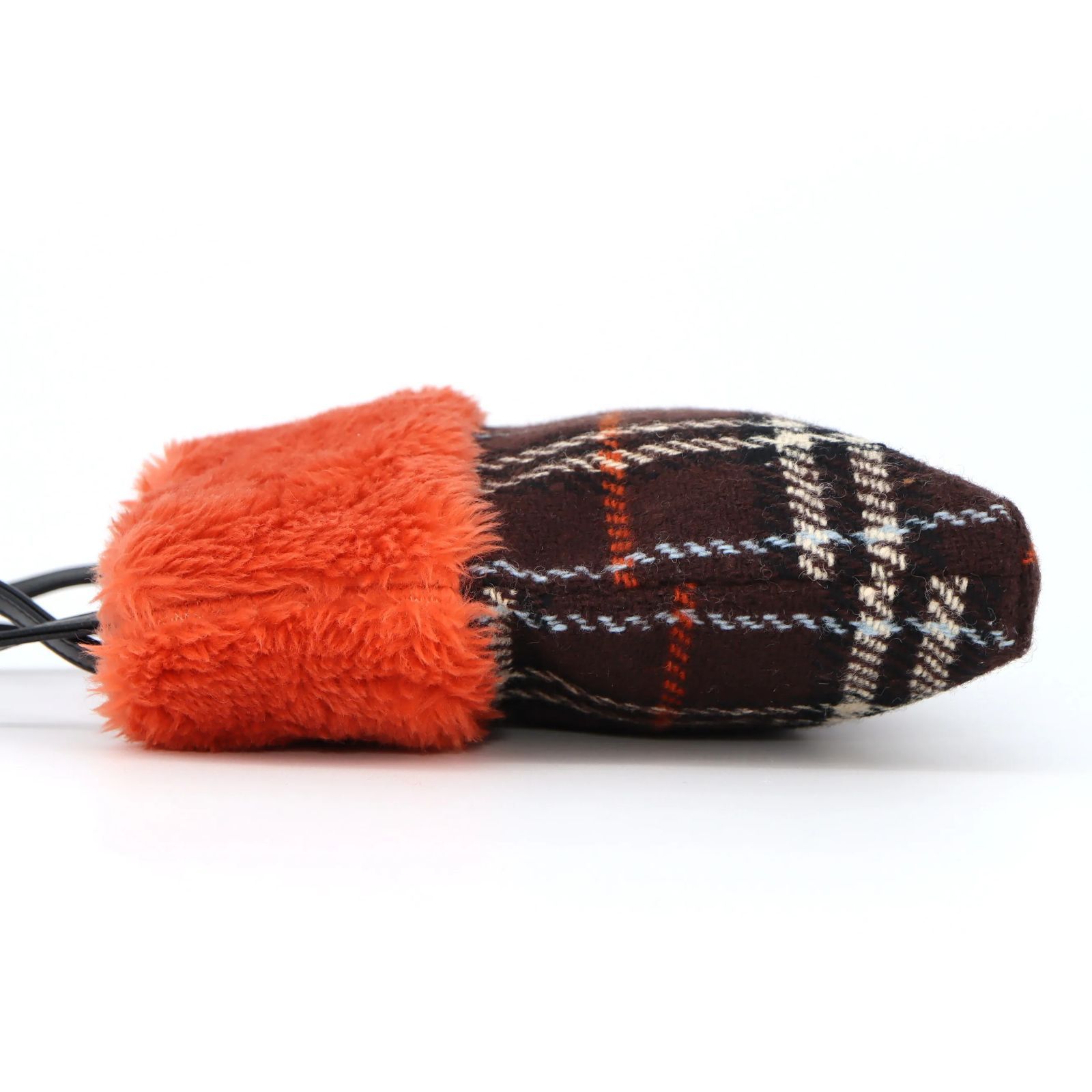 中古】美品 Burberry Nova Check Wool Handbag ヴィンテージ 
