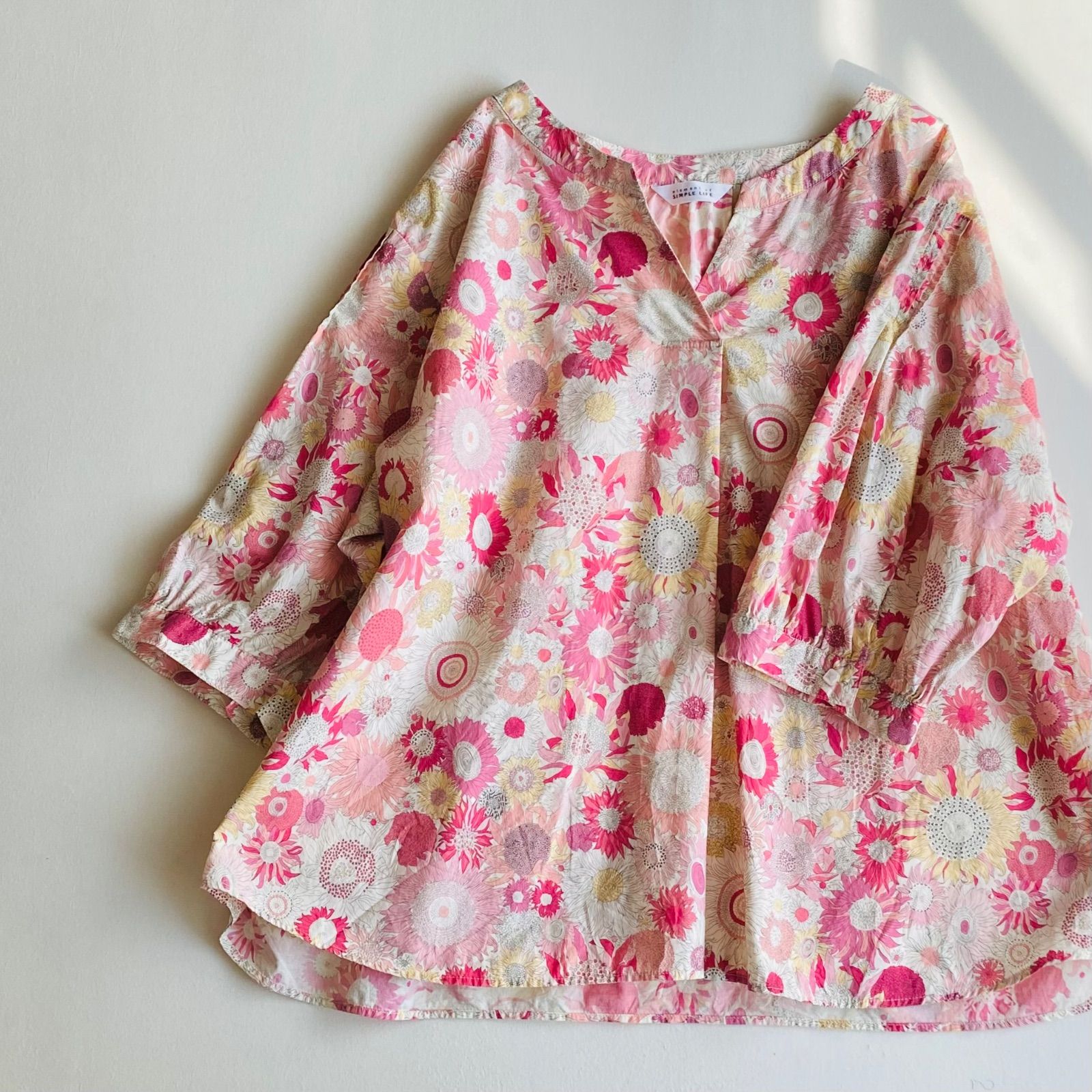 element of SIMPLE LIFE リバティ スキッパー ブラウス Liberty 