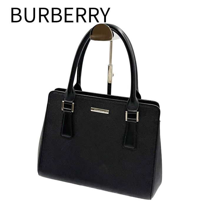 レディース BURBERRY バーバリー 2way レザー ハンドバッグ ブラック