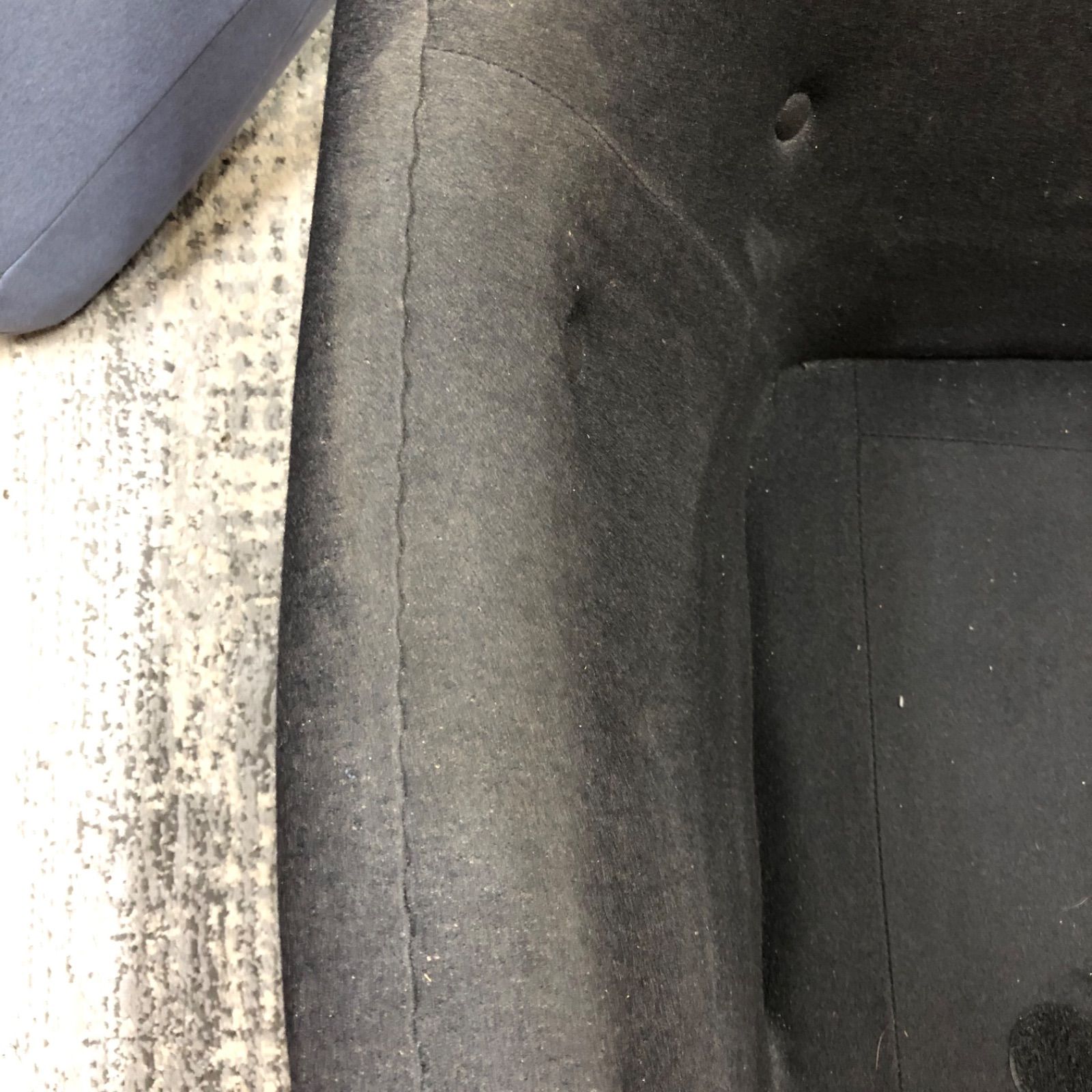  $ げ交渉 Finn Juhl フィンユール POET SOFA ポエトソファ 2人掛け ロングソファ ブラック ライトブルー リプロダクト L字ソファ北欧 2人掛け 3人掛けソファ ソファ ソファベッド