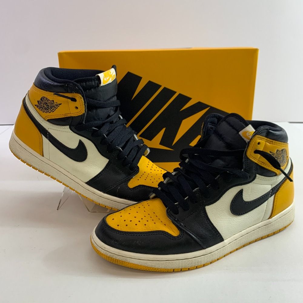 04w6266▽※【中古】Nike Air Jordan 1 Retro High OG Taxi 555088-711 