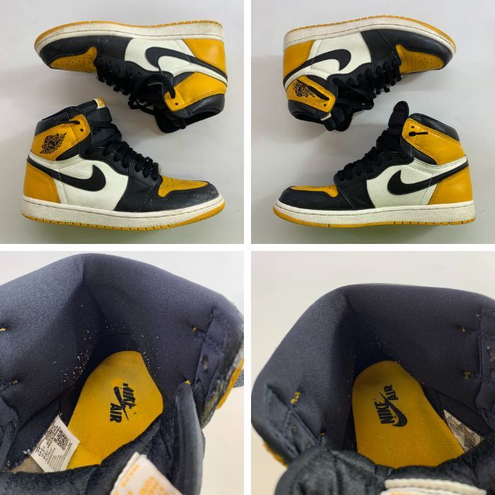 04w6266▽※【中古】Nike Air Jordan 1 Retro High OG Taxi 555088-711