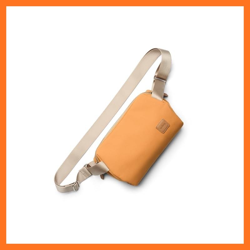 【新品】 [Bellroy] Classic Sling 容量3Lのミニマルなボディバッグ 普段使いに最適 整頓しやすい収納構造 調節可能なストラップ 容量を圧縮・拡張可能 - Butterscotch 1