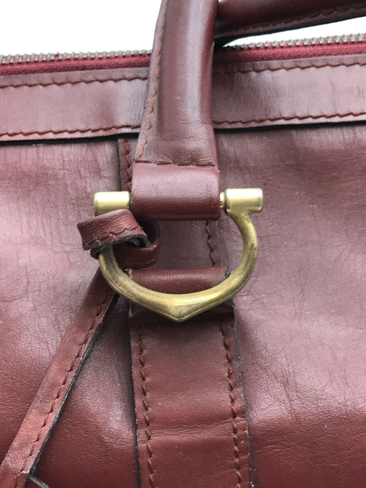 Cartier カルティエ ボストンバッグ マストライン ボルドー系 914