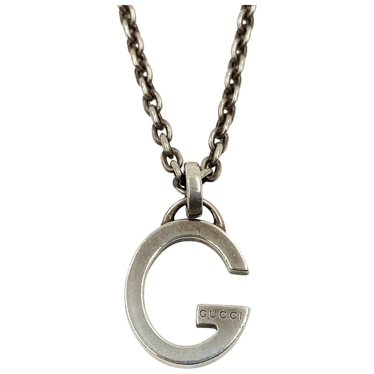 〇〇GUCCI グッチ Gロゴ チェーン ペンダントネックレス Ag925
