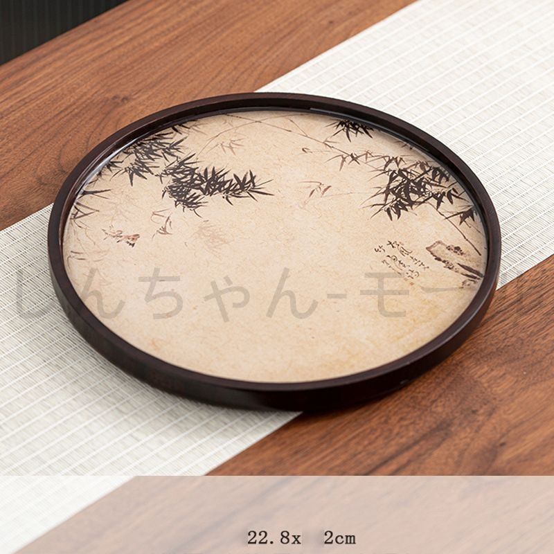 竹柄 小皿 トレー 小サイズ ティートレー お菓子用トレー アンティーク 急須受台 急須置き 茶托 釜敷き 鉄瓶敷き 茶台 茶道具 茶器 壺承 茶 4,508円