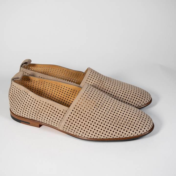 HERMES エルメス エレオス モカシン スリッポン シューズ ベージュ 