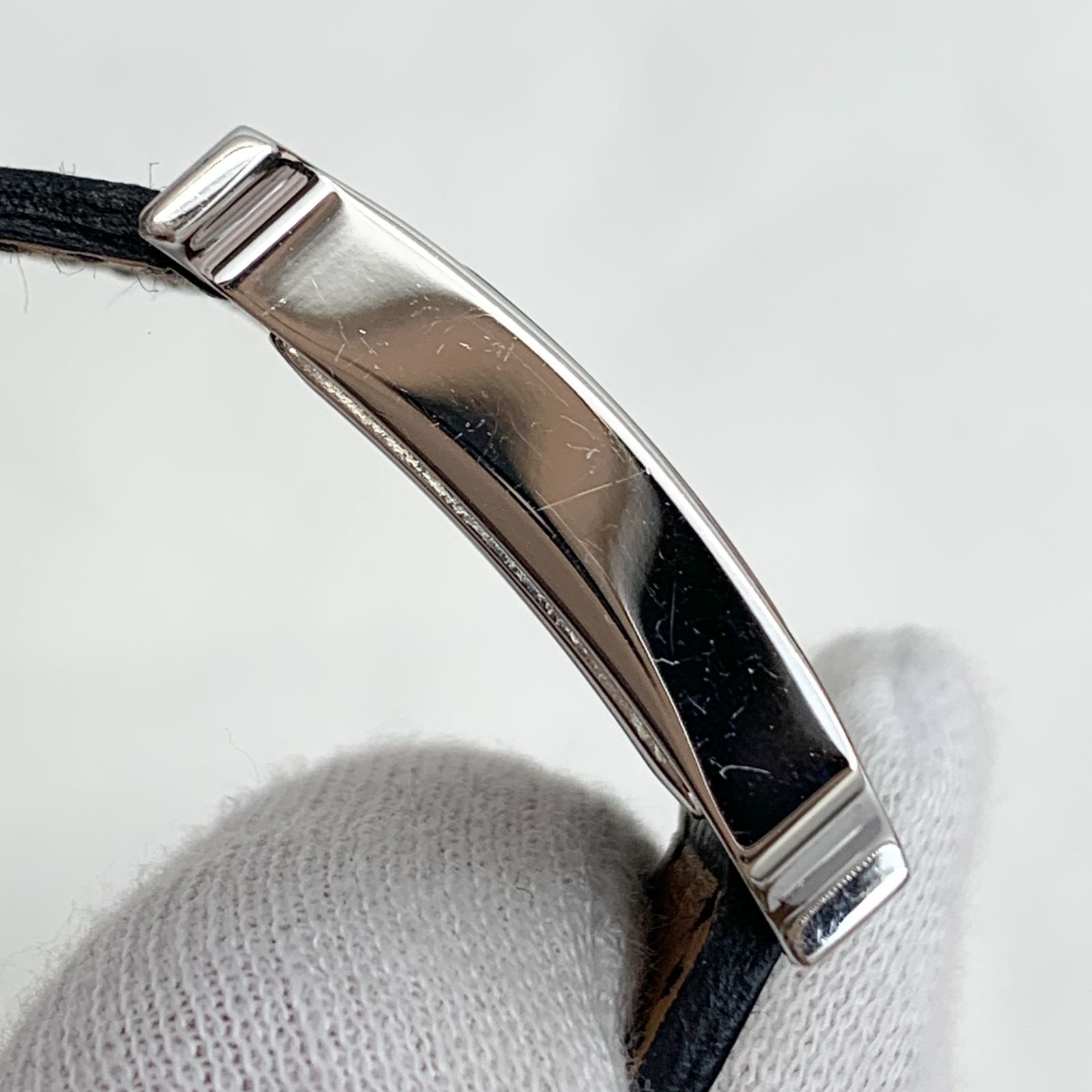 HERMES エルメス Hウォッチ HH1.210 ブラック 黒 文字盤 F▢ 腕時計 