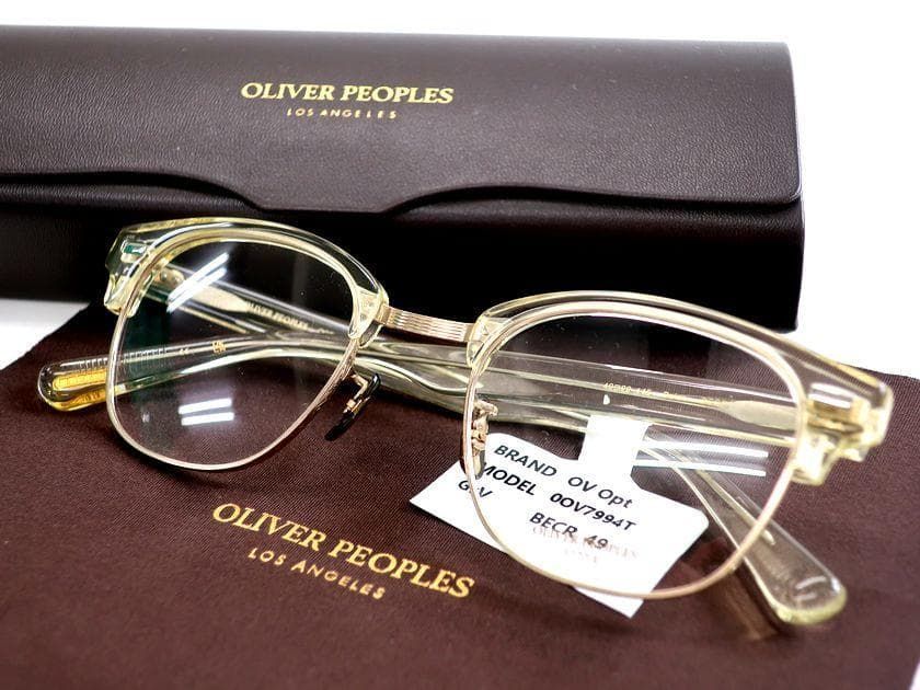 OLIVER PEOPLES オリバーピープルズ 日本製 Balen べっ甲調 メタルリム 