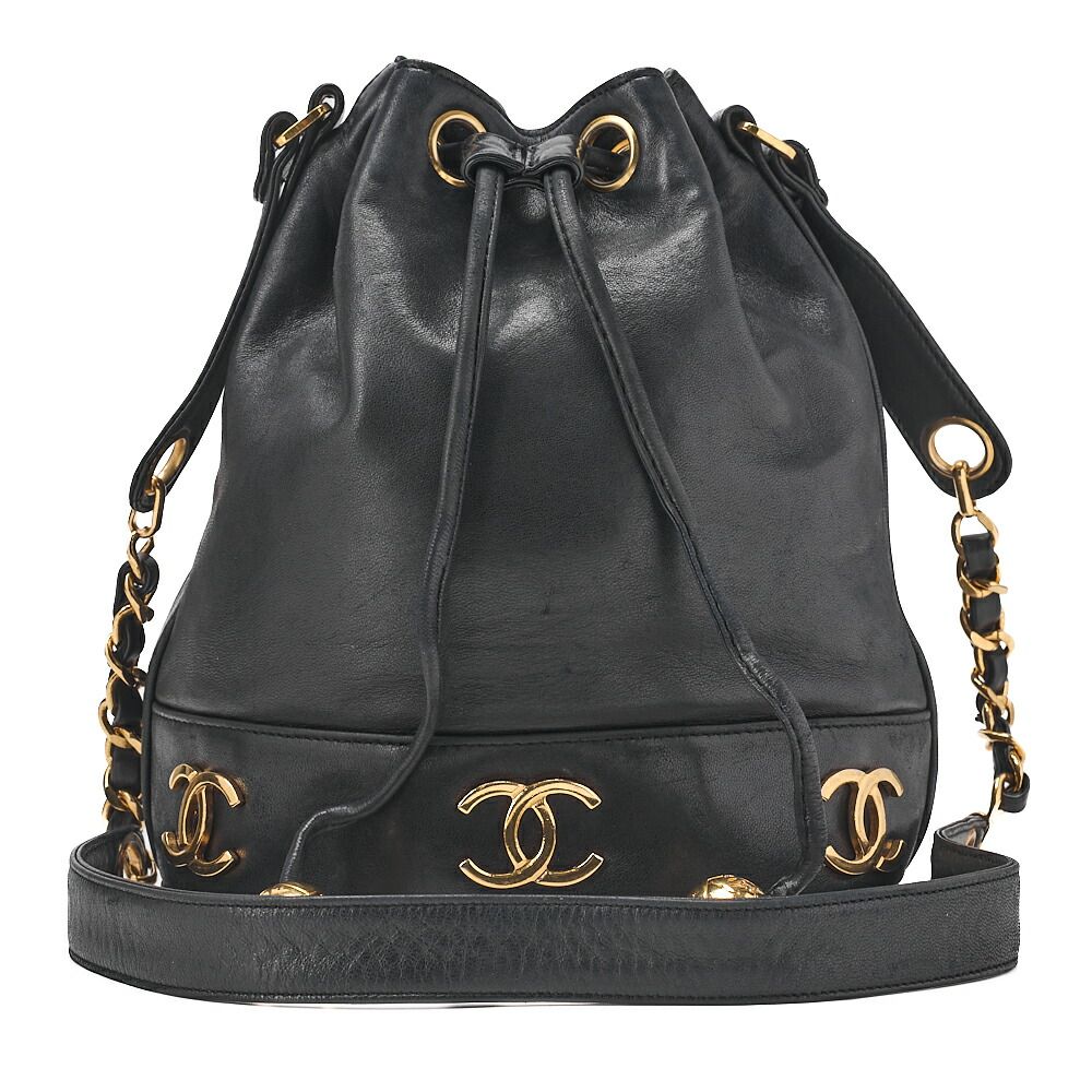 CHANEL シャネル チェーンショルダーバッグ トリプルココ ラムスキン 