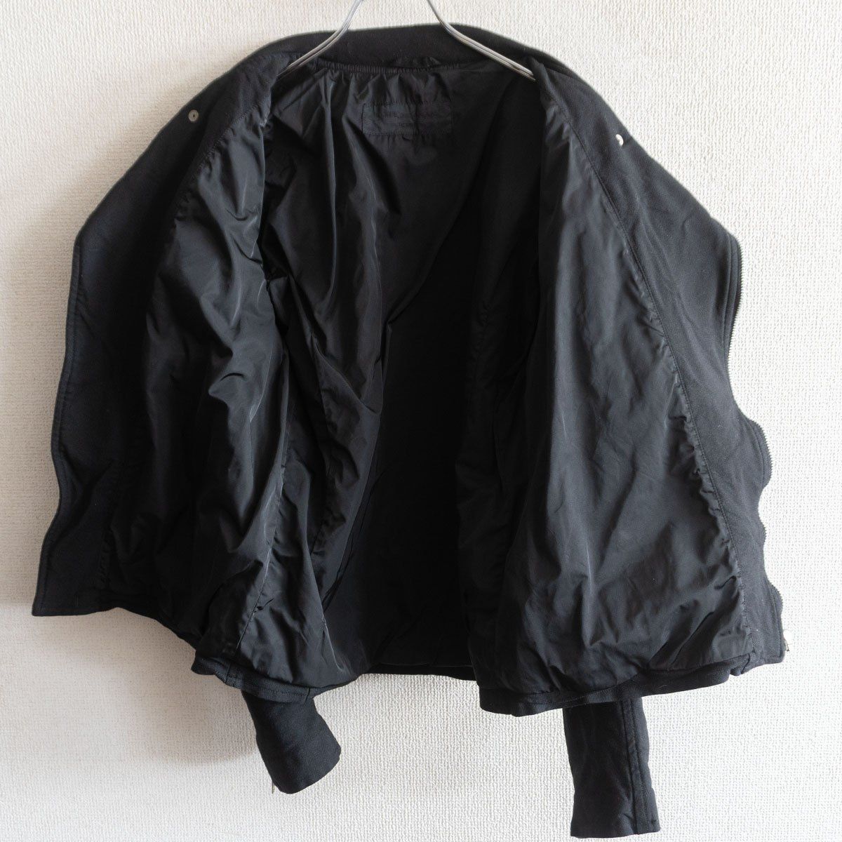 AD2010】COMME des GARCONS HOMME【製品染め ポリ縮絨 ライダース 