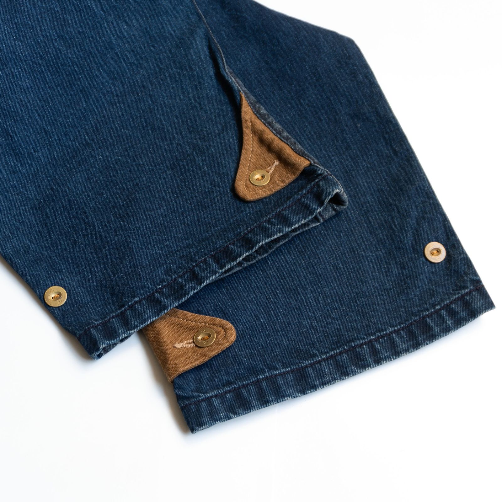 45R 908ヨットットパンツ　 デニムパッチワークサスペンダーパンツ 美品】45R【908ヨットットパンツ】 デニム パッチワーク サスペンダー