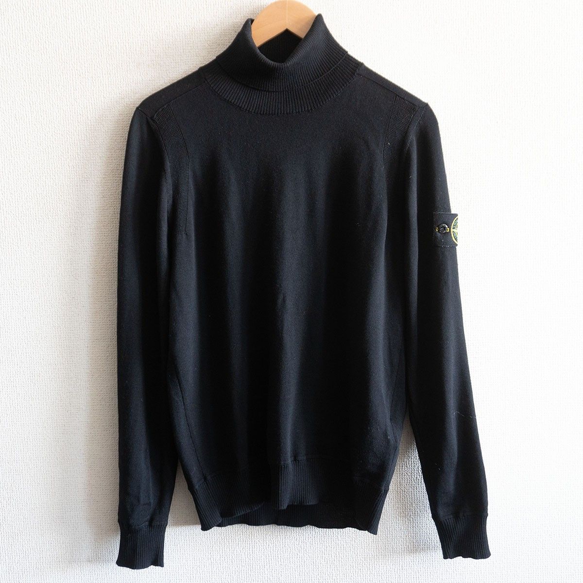 【2021AW】STONE 【Knitwear】S ブラック タートルネック ニット セーター ストーンアイランド 26030268 2021AW】STONE ISLAND【Knitwear】S ブラック タートルネック ニット