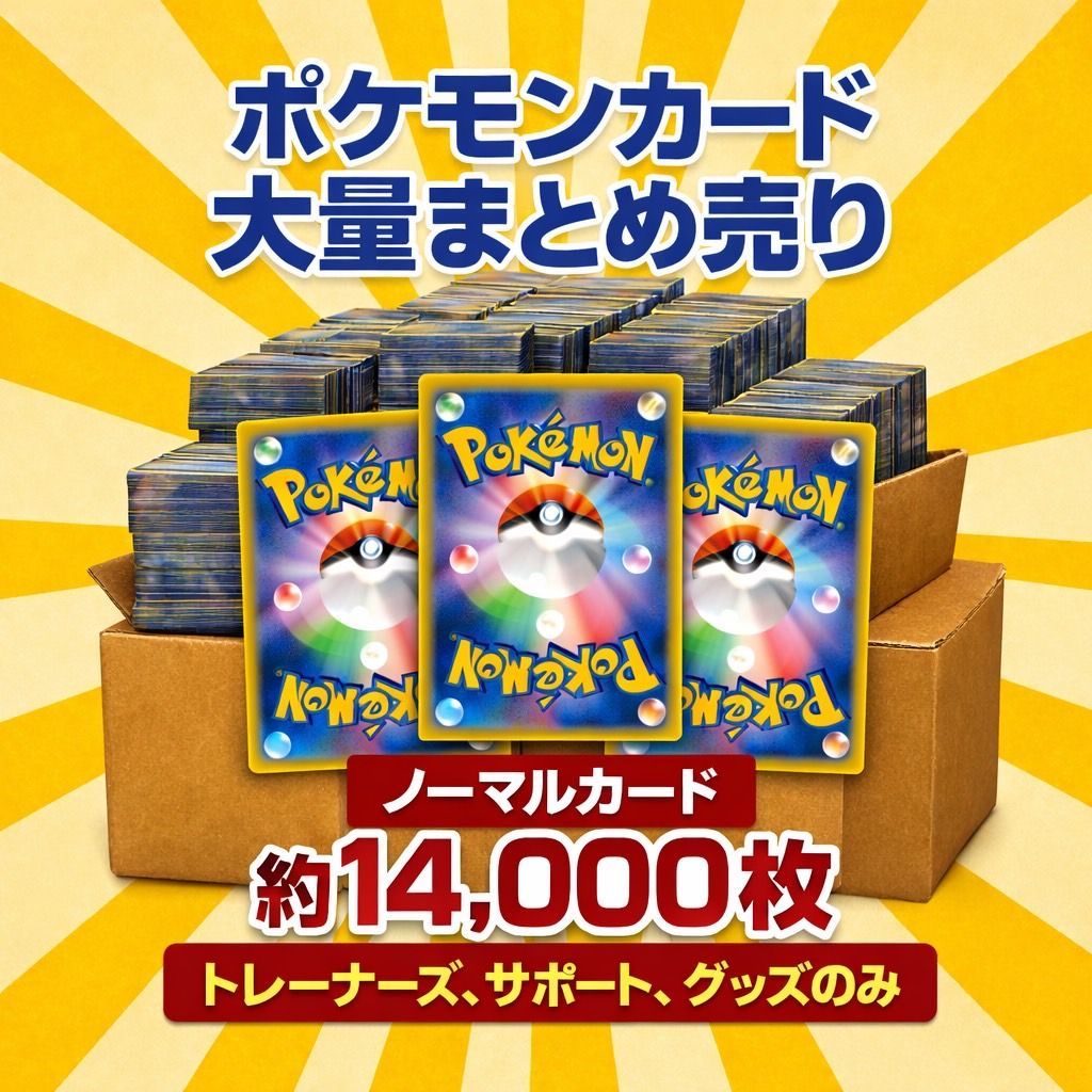 ポケモンカード トレーナーズのみ 大量まとめ売り 1箱 約14,000枚 ポケモンカード まとめ売り 1枚の通販 のなめのカード店【プロフィール