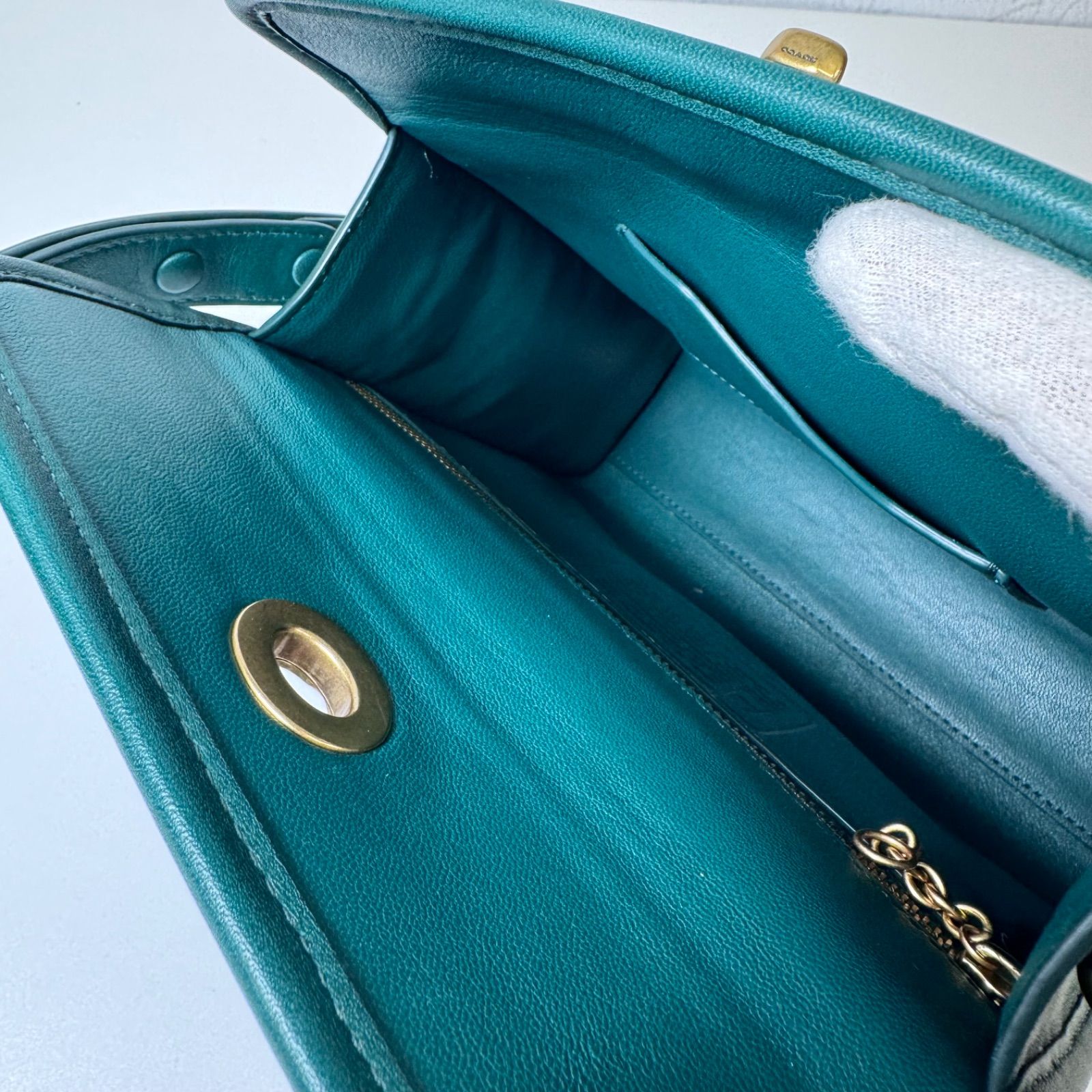 ✨Bランク COACH コーチ ワンショルダーバッグ ハンドバッグ ターン 
