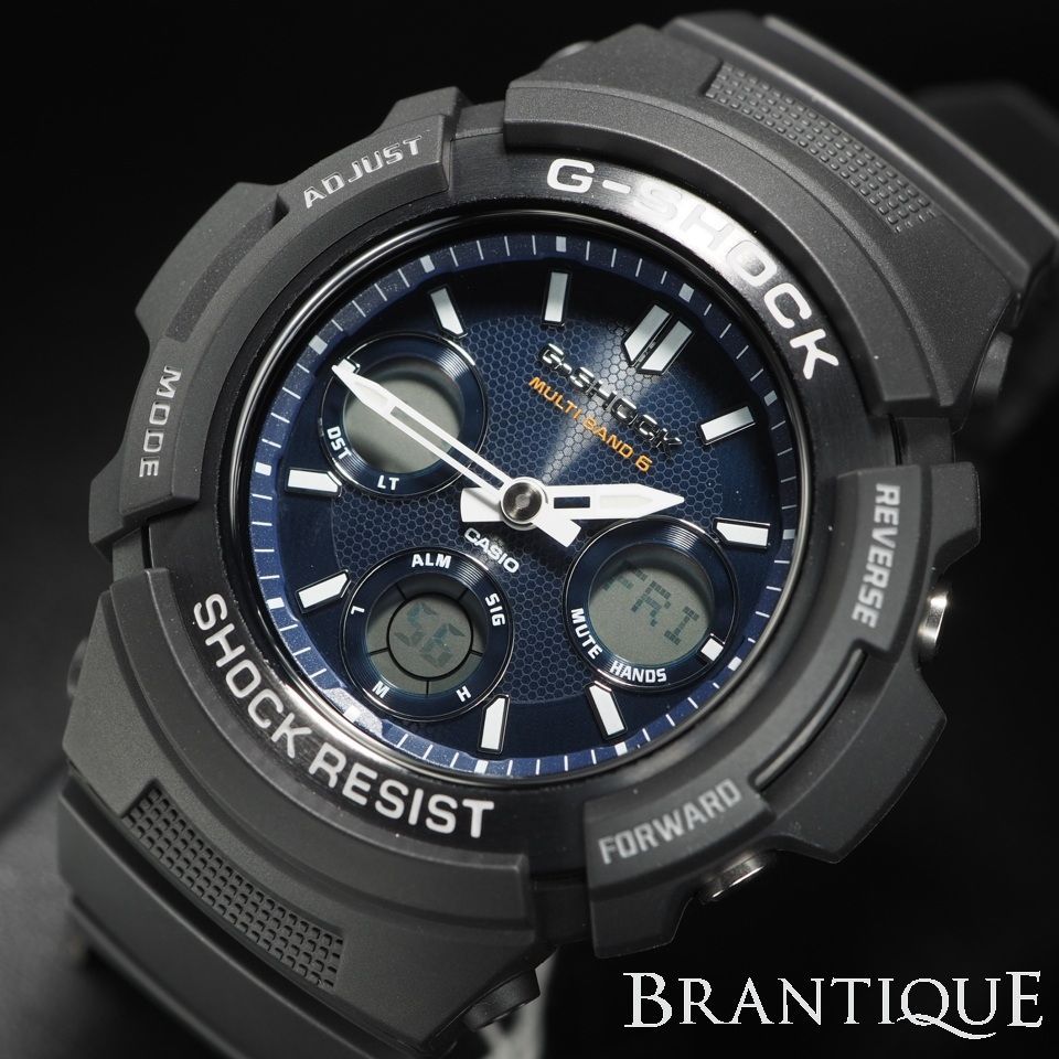 ◇未使用◇ 【CASIO】 カシオ G-SHOCK Gショック SS/樹脂 AWG-M100SB 