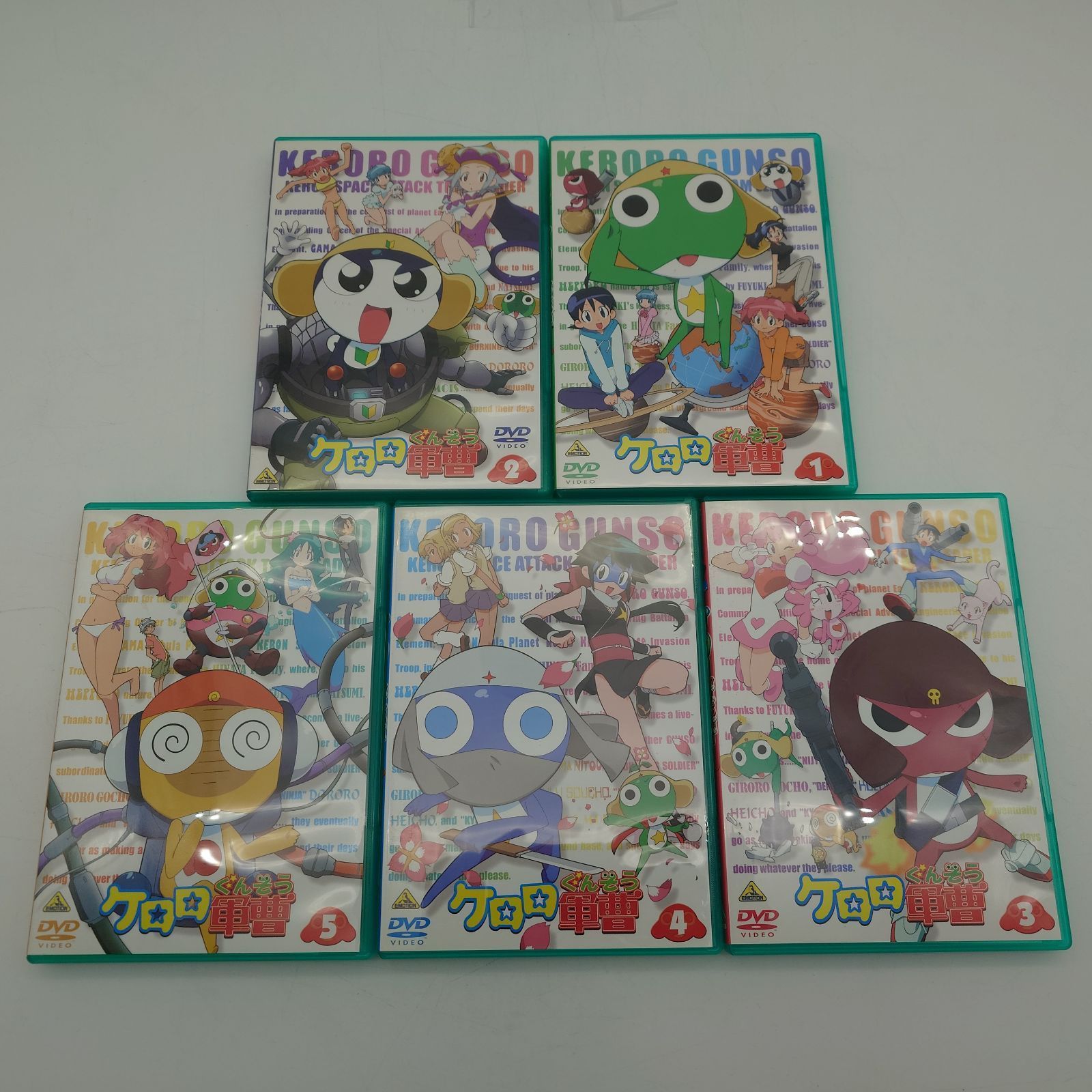 7 ケロロ軍曹 DVD1~5セット アニメ 中古品 - メルカリ