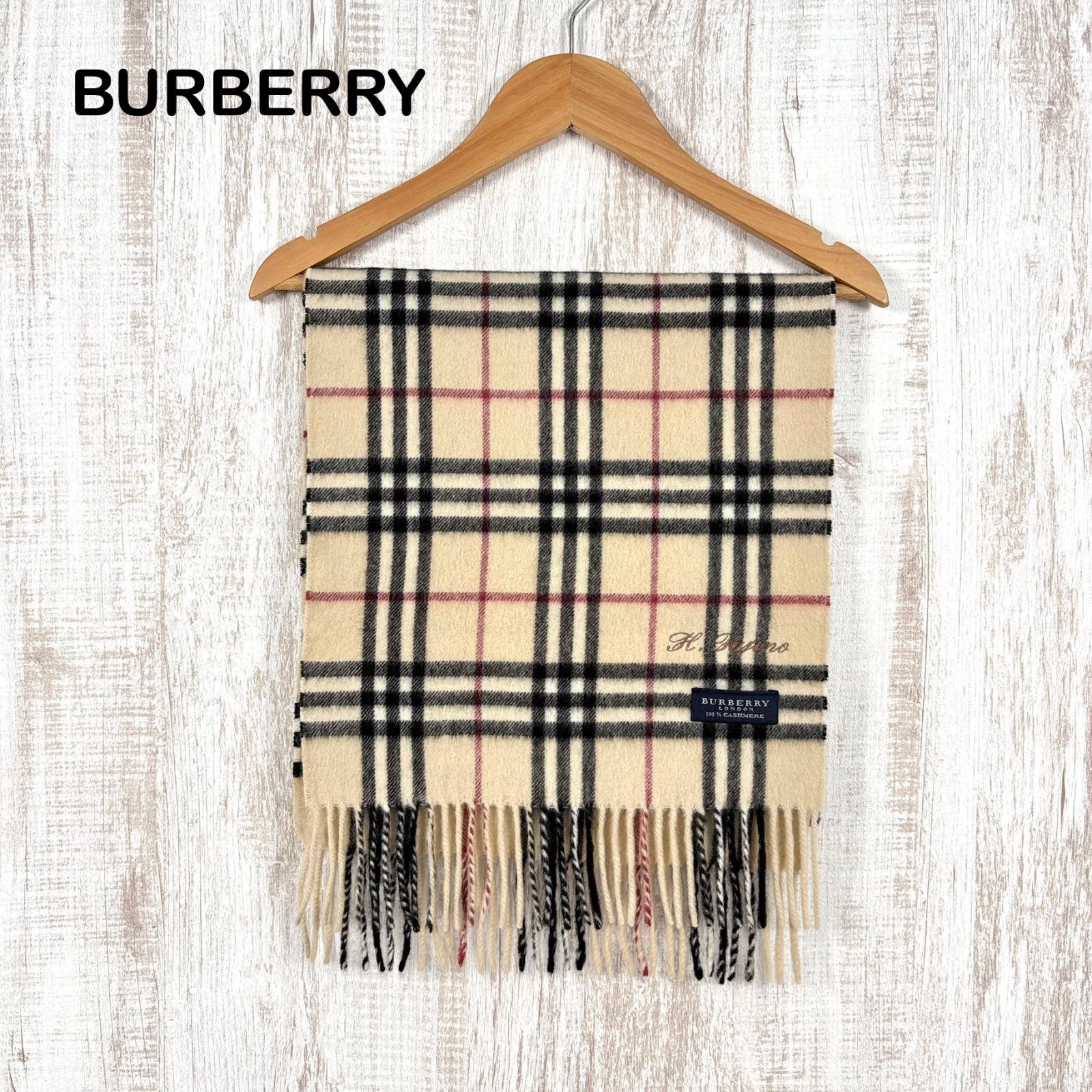 BURBERRY LONDON バーバリーロンドン ノバチェック カシミヤ100