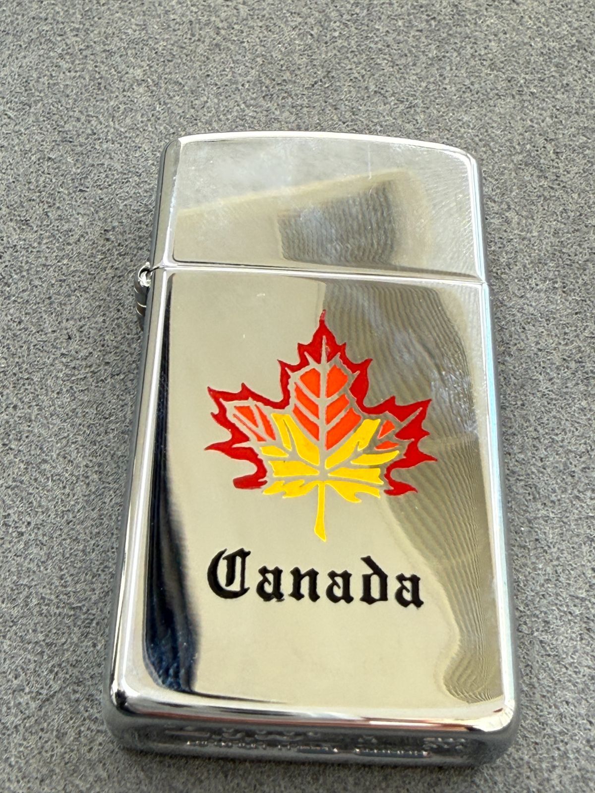 D【アンティーク】Zippo ジッポー CANADA カナダ オイルライター 着火 