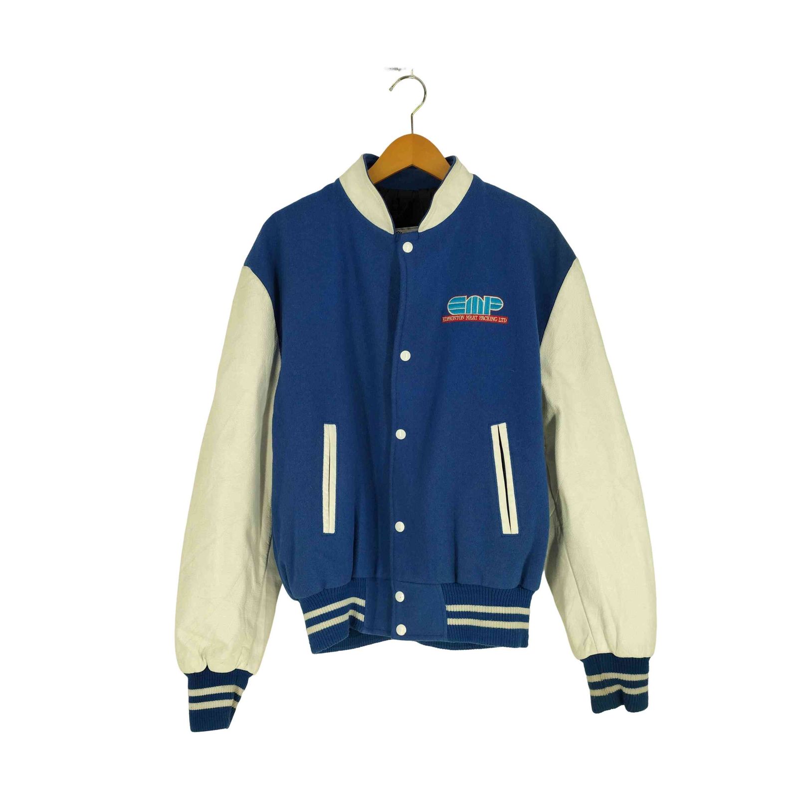 CANADA SPORTSWEAR 企業ロゴ刺繍スタジャン ビッグサイズ 古着