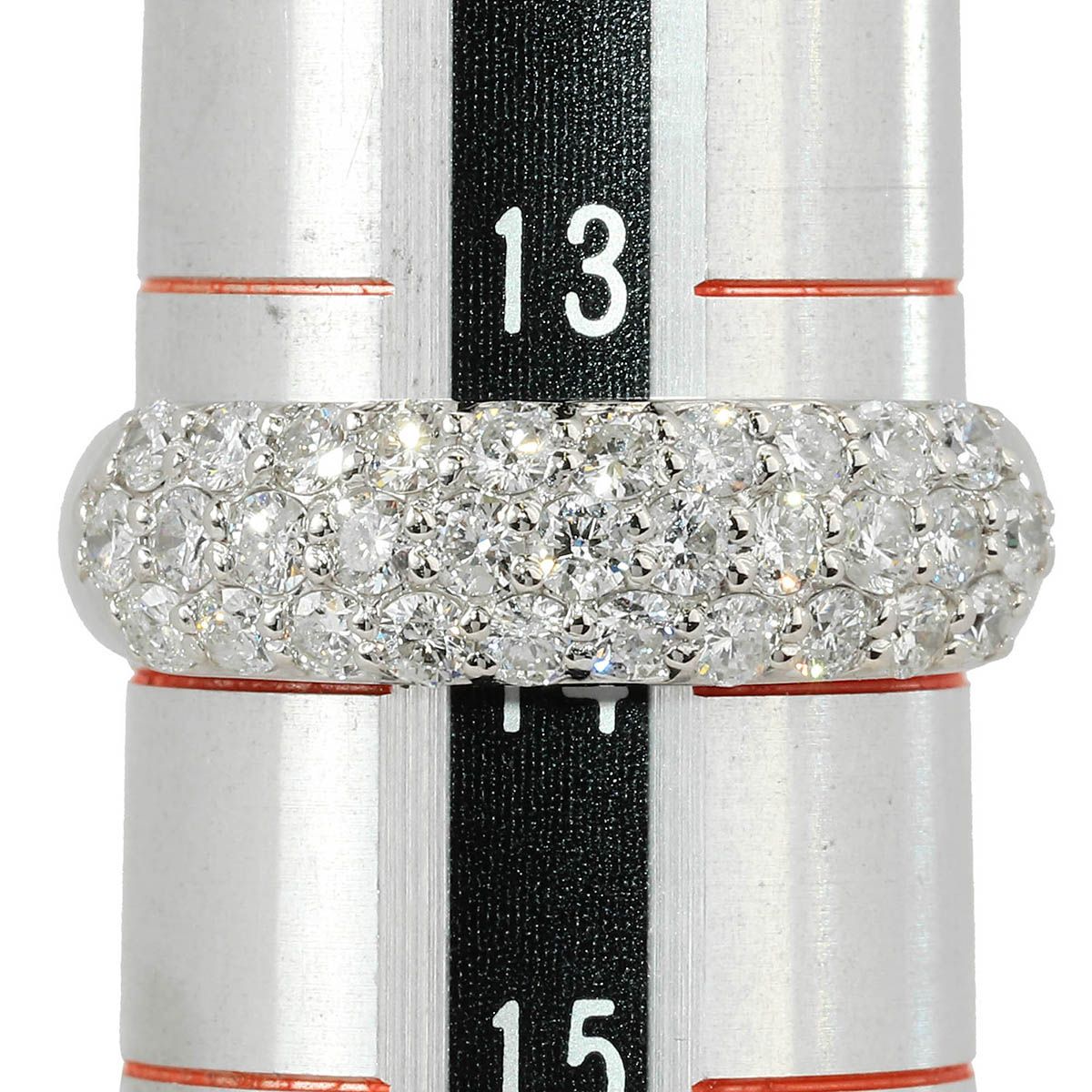 新品仕上済】 ダイヤモンド 1ct プラチナ Pt900 パヴェリング 13.5号 