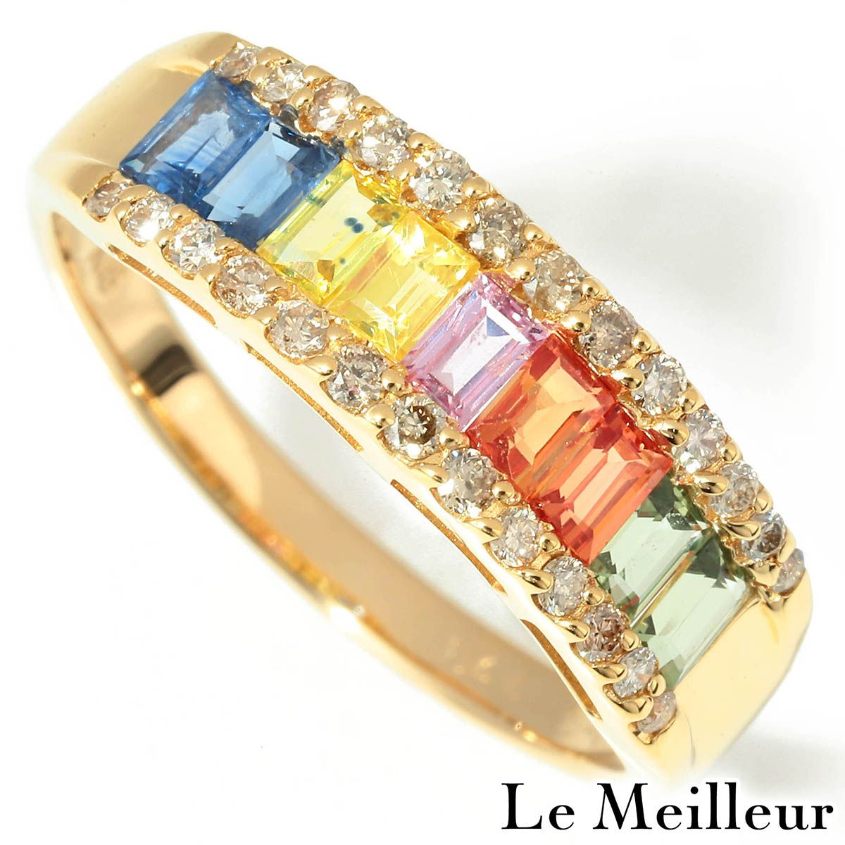 新品】サファイアリング 15号 サファイア 2ct ダイヤモンド 0.51ct 