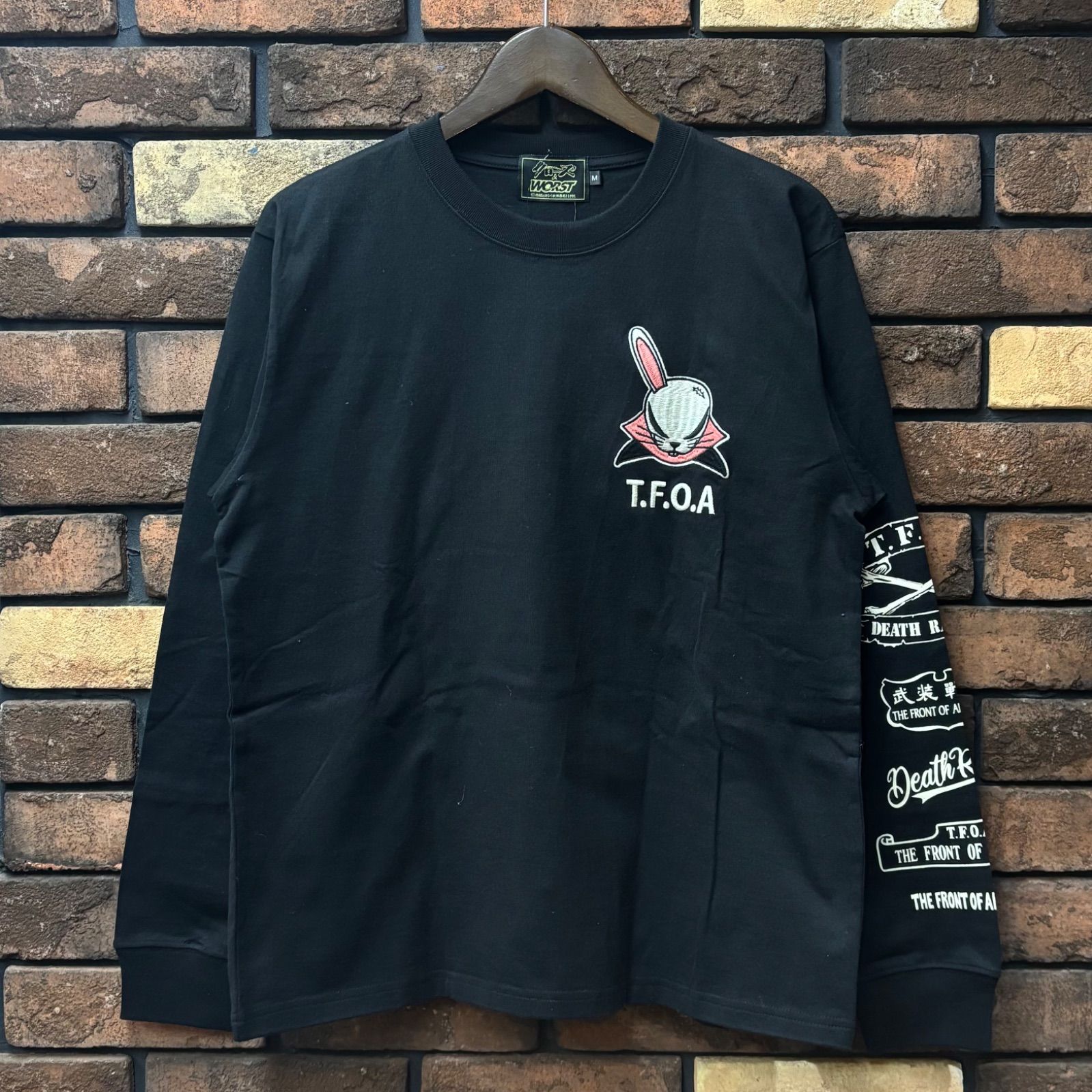 CROWS×WORST】天竺ロンT もこもこ 長袖 Tシャツ クローズ ワースト