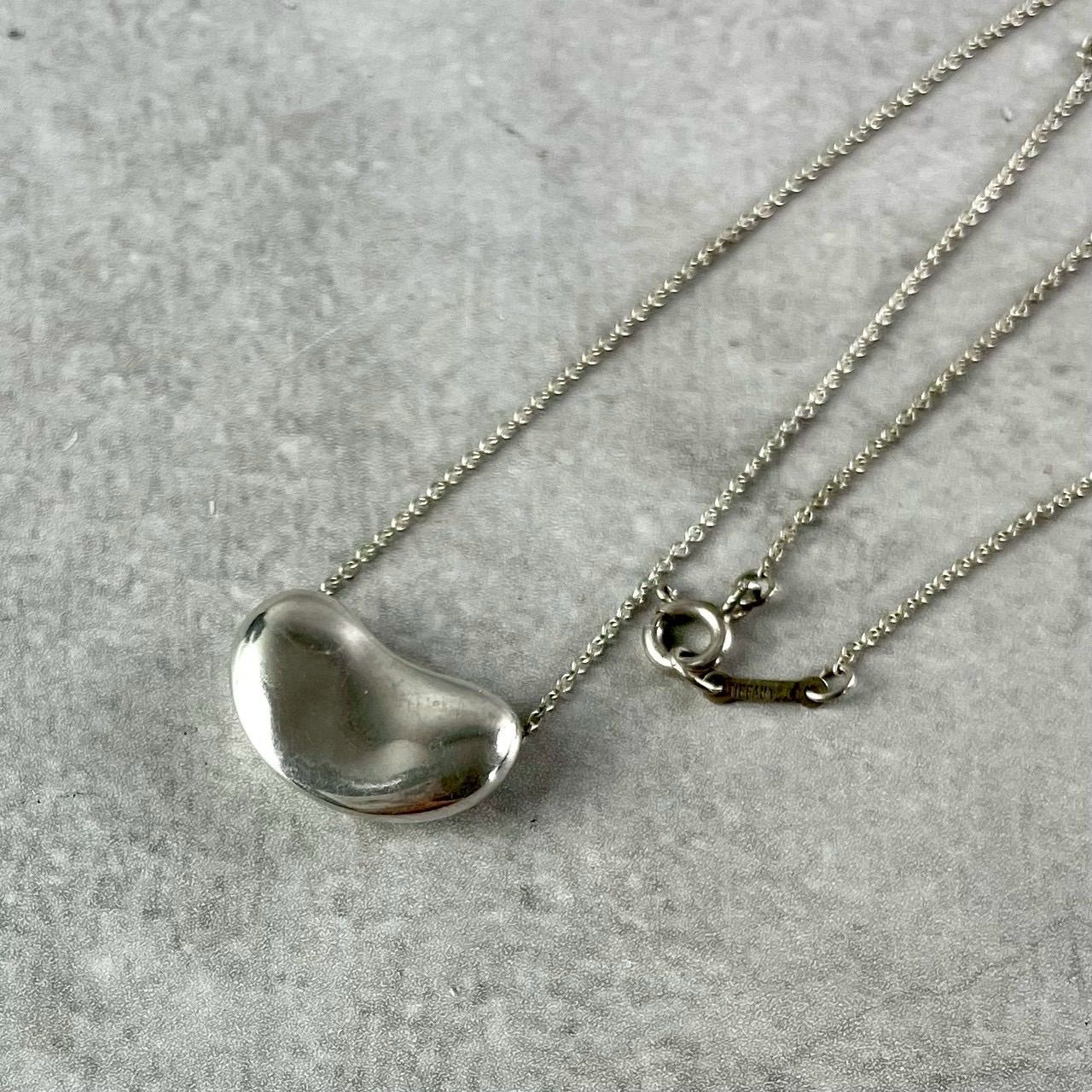 美品 Tiffany&Co. ティファニー ビーンズ 豆 ネックレス ペンダント