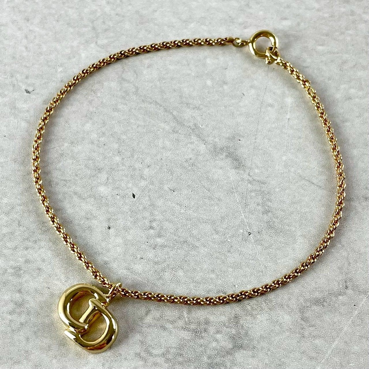 美品 Christian Dior ディオール アンクレット ブレスレット 