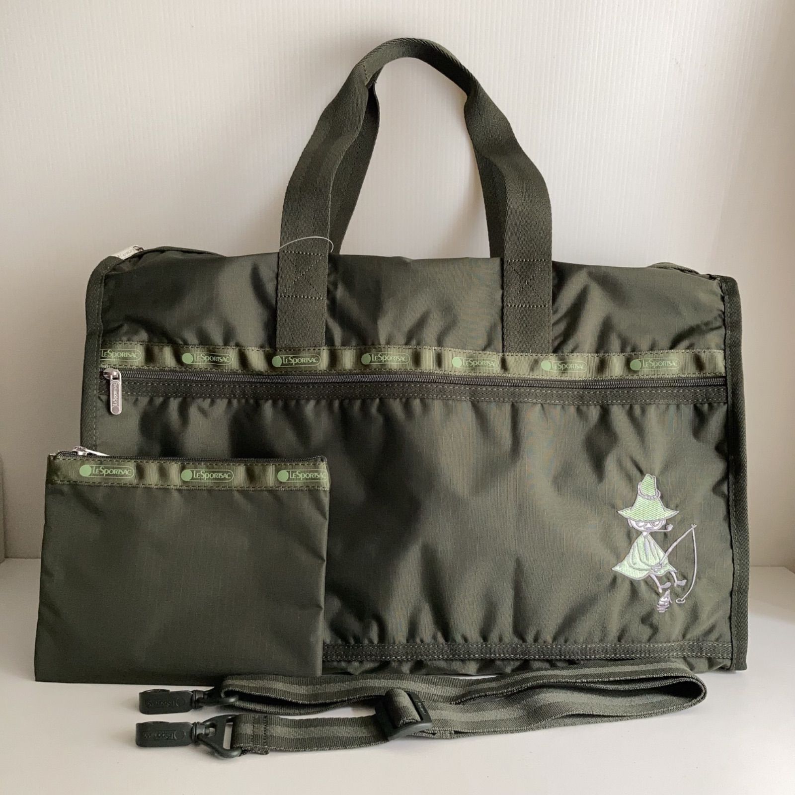 新品 レスポートサック ムーミン ラージ 2way ポーチ付き 旅行バッグ