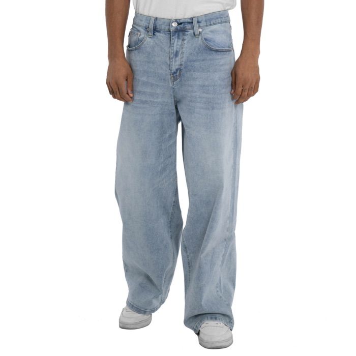メンズ PRO CLUB HEAVYWEIGHT BAGGY FIT DENIM PANT [LIGHT STONEWASH 