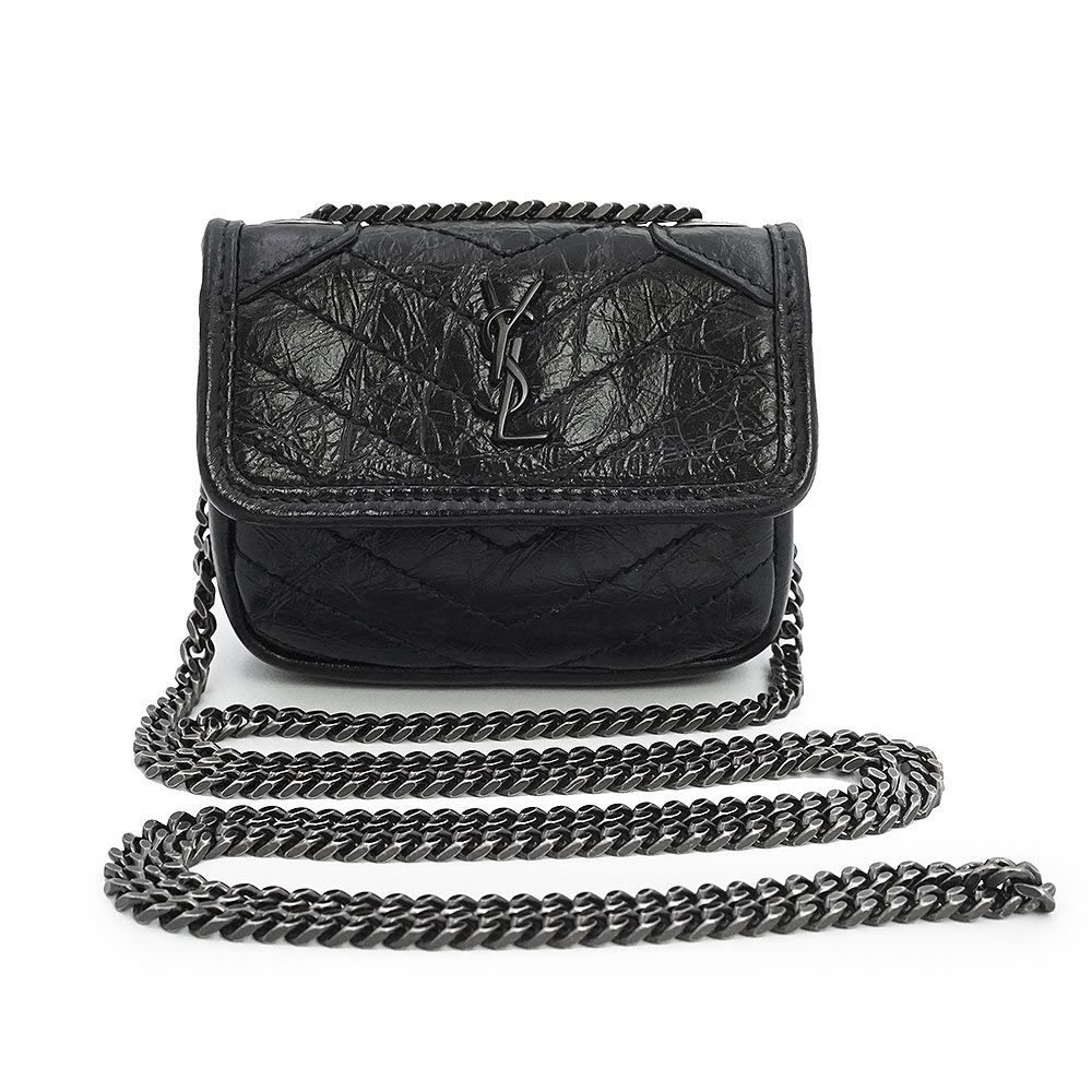 SAINT LAURENT イヤホンケース 黒 ニキ AirPods ケース（ヴィンテージ