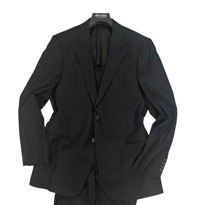 ARMANI COLLEZIONI】スーツ セットアップ ブラック 52 ARMANI