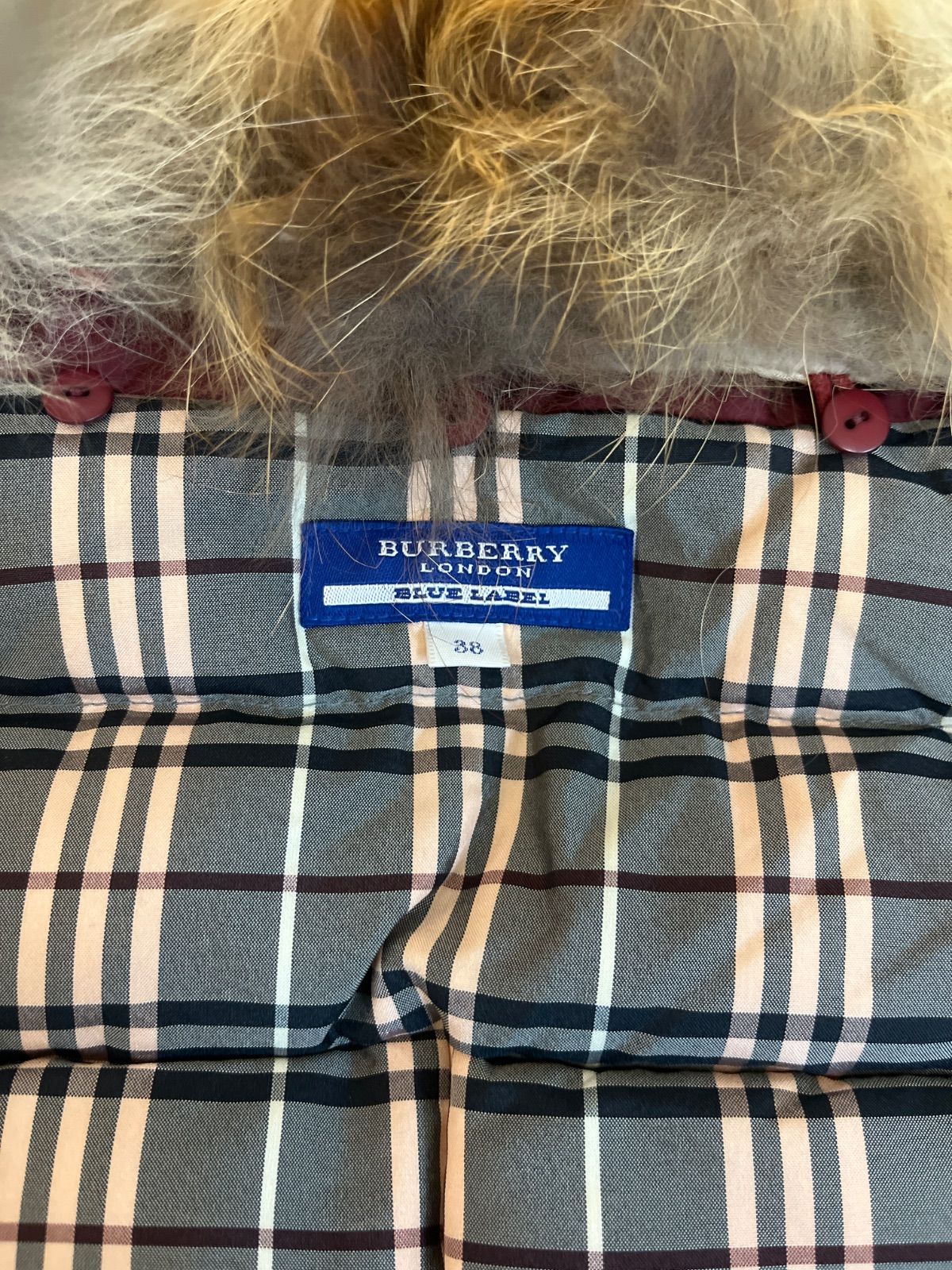 美品】BURBERRY LONDON BLUE LABEL バーバリー ブルーレーベル ダウン