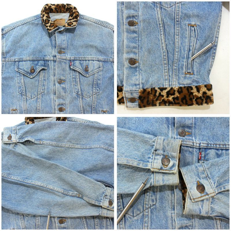 80s vintage Levi's リメイク デニムジャケット メンズ Mサイズ相当