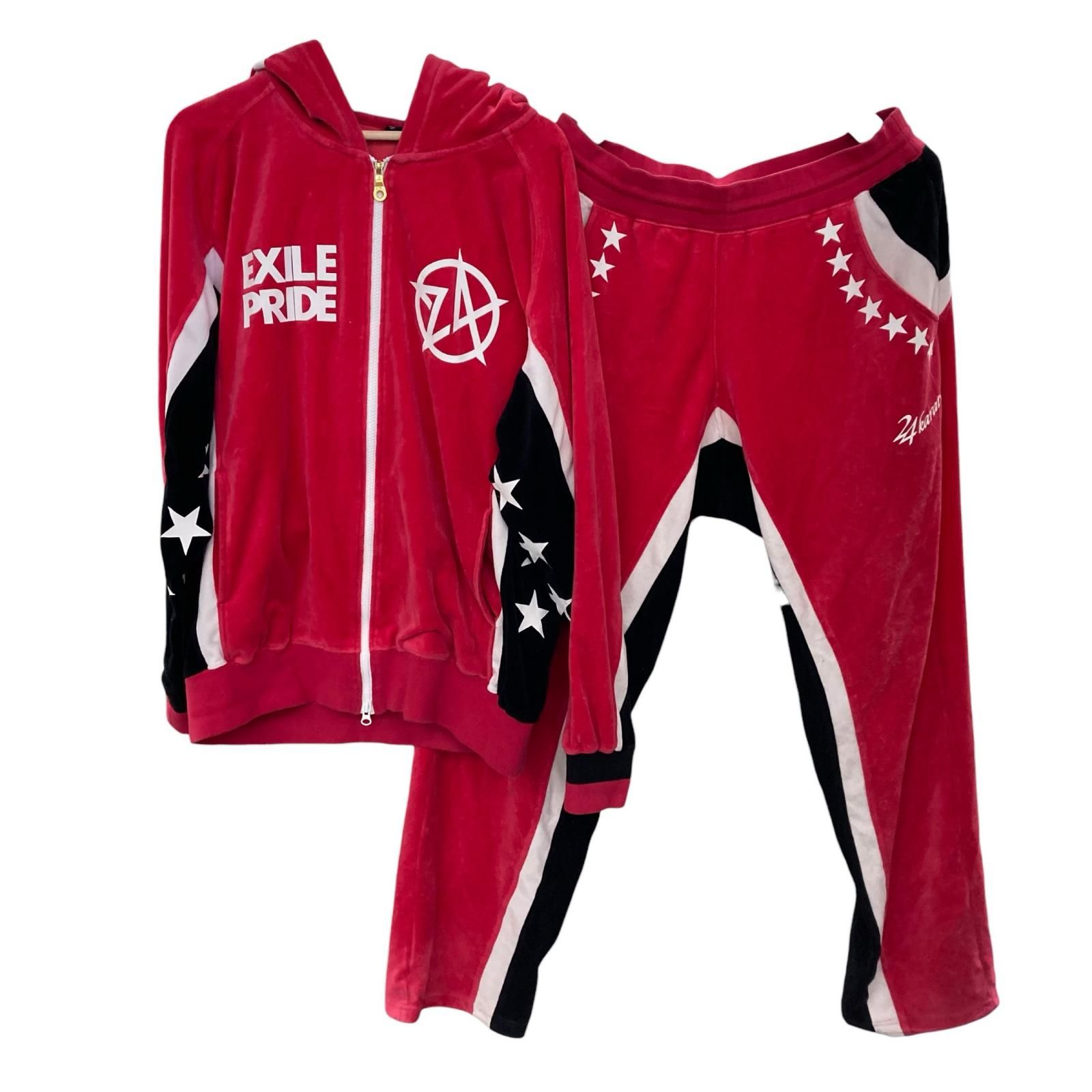 24Karats24カラッツ ベロアジャージ セットアップEXILE PRIDE 24karats - 【24カラッツ 】EXILE PRIDE ジャージ セットアップの通販