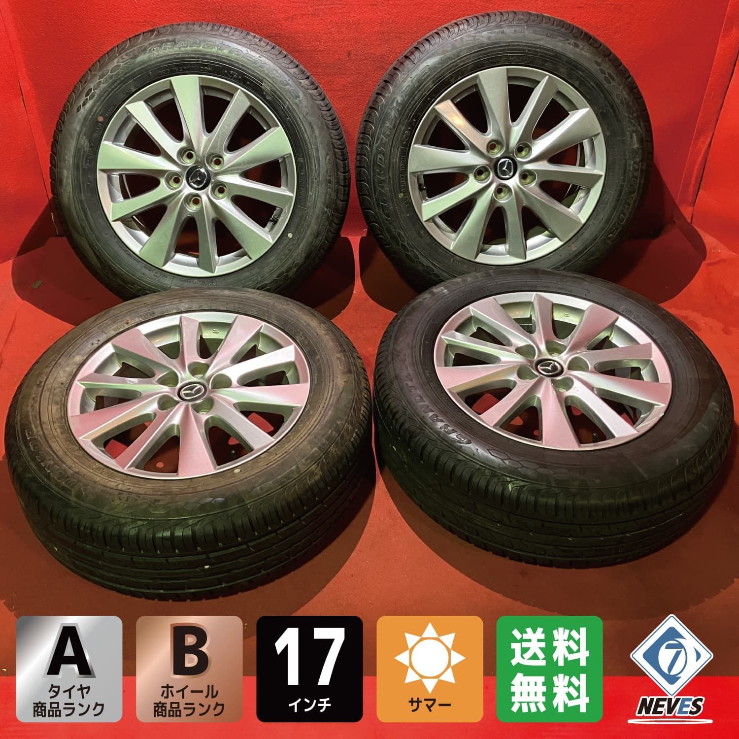 サマータイヤホイールセット 225/65R17インチ 5H114 鍛造 BBS RE-L2 DB 