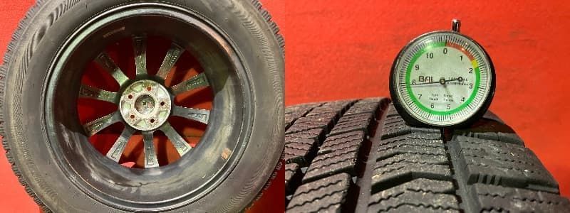 中古スタッドレスタイヤホイールセット【225/55R17 BRIDGESTONE VRX2