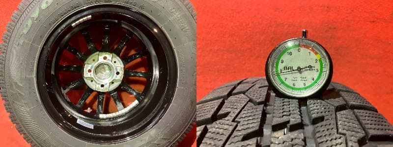 中古スタッドレスタイヤホイールセット【185/70R14 TOYO GIZ】[14x5.5+