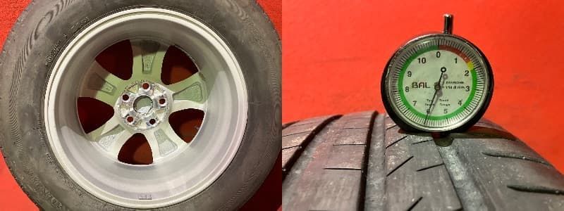 中古サマータイヤホイールセット【225/65R17 BRIDGESTONE ALENZA 001