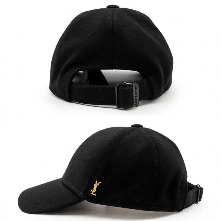 美品 SAINT LAURENT サンローラン ベースボール キャップ 706537 3YM16