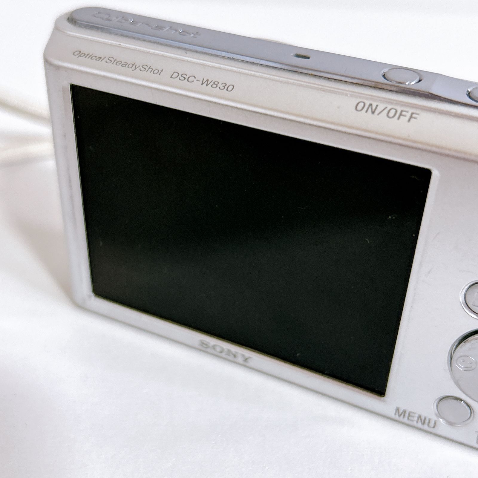 美品 SONY カメラ DSC-W830 SDカード シルバー コンデジ 動作品 【公式