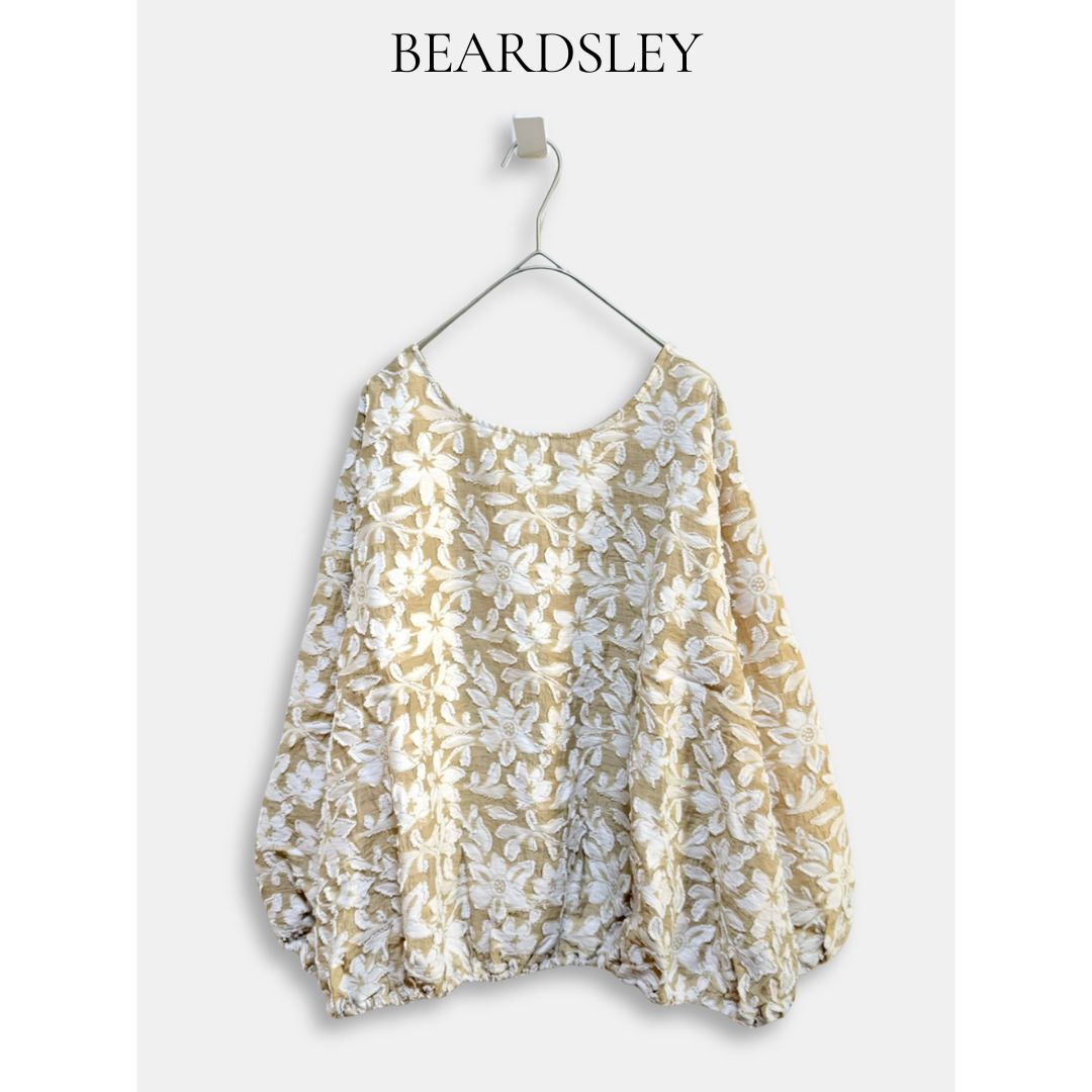 ビアズリー フラワー柄ジャガード ブラウス BEARDSLEY（ビアズリー）の