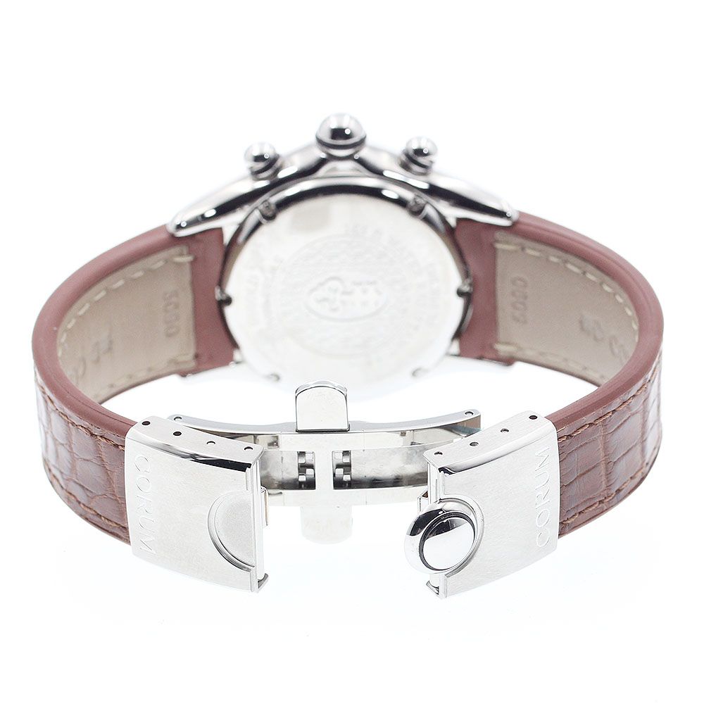 コルム CORUM 196.250.20 バブル デイト クロノグラフ クォーツ レディース 良品 保証書付き_899888【ev10】 CORUM - コルム CORUM 196.250.20 バブル デイト クロノグラフ