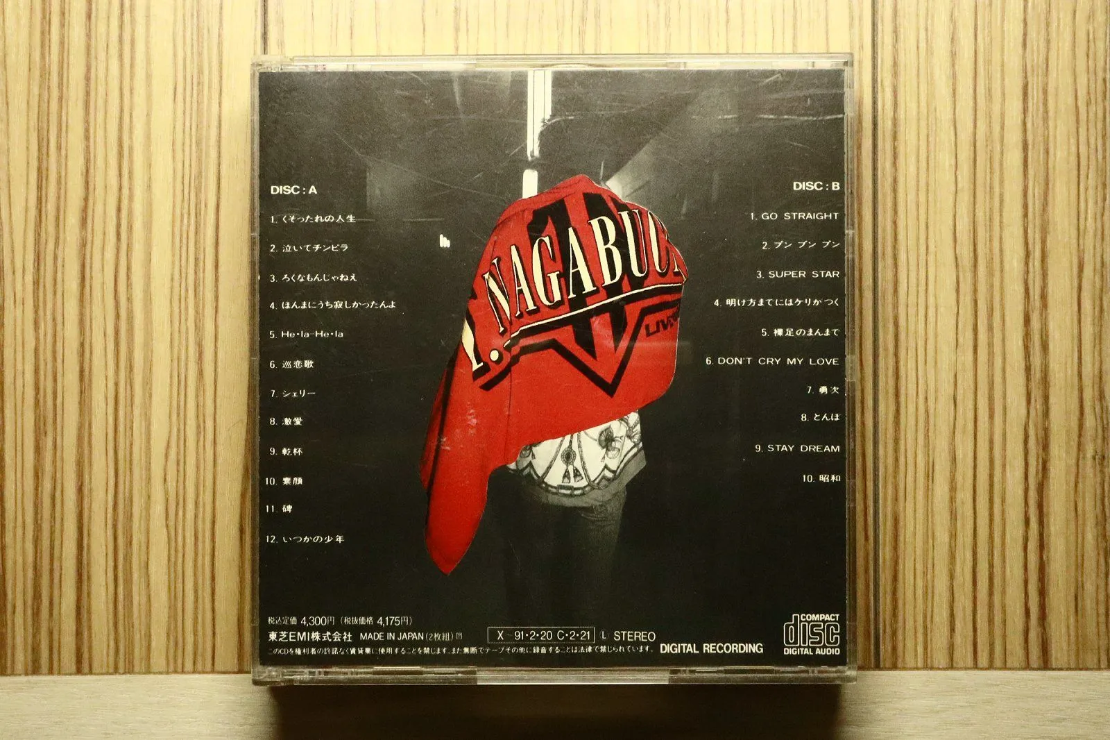 国内盤CD☆長渕剛/Tsuyoshi Nagabuchi□ LIVE'89 昭和 - 長渕剛