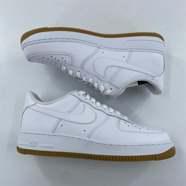 中古】NIKE AIR FORCE 1 '07 100WHT/WHT/GUM スニーカー 27cm DJ2739